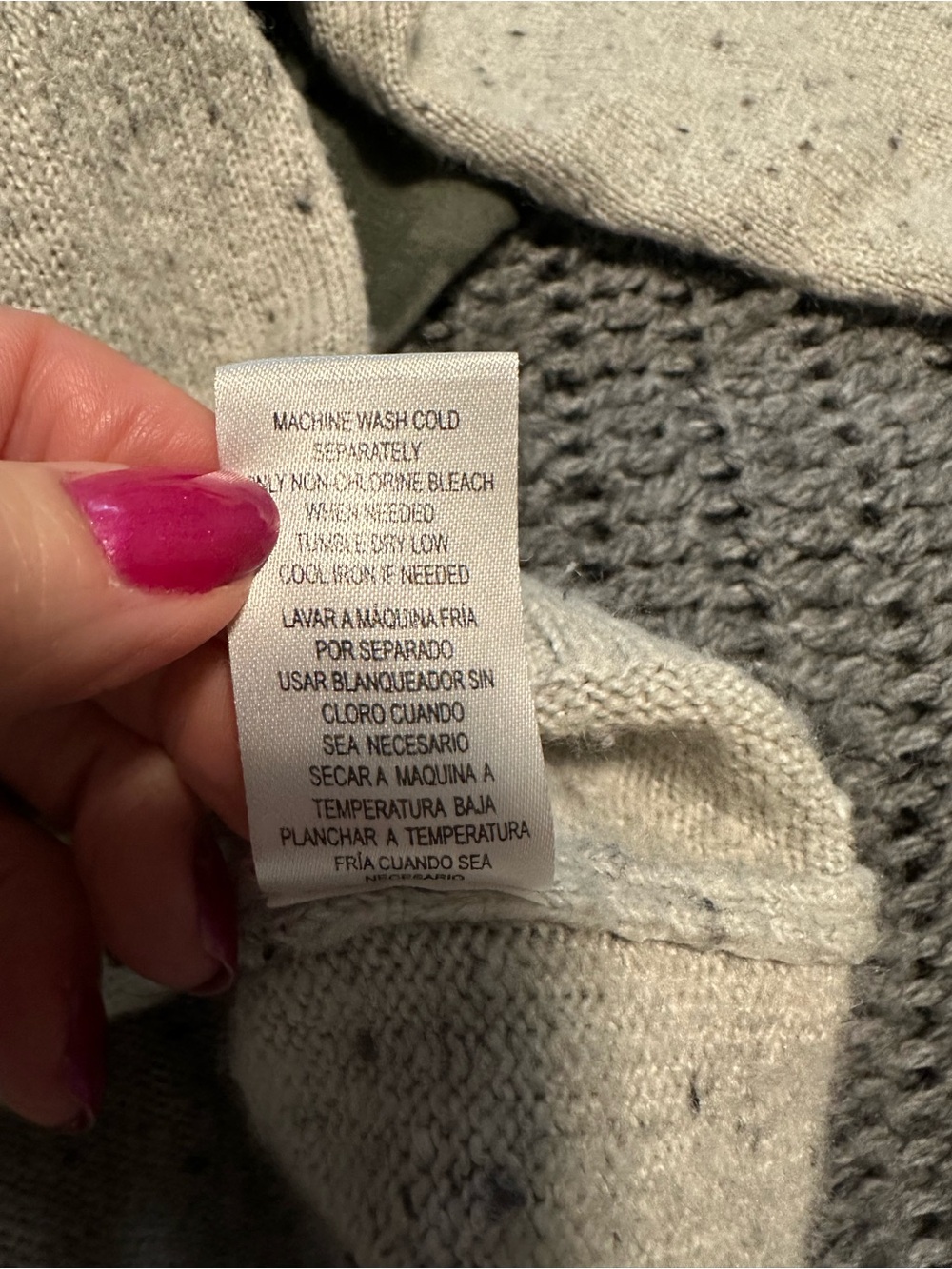 Weatherproof Vintage Women’s XL Fair Isle Sweater Gray Nordic Crewneck Pullover - Picture 7 of 7